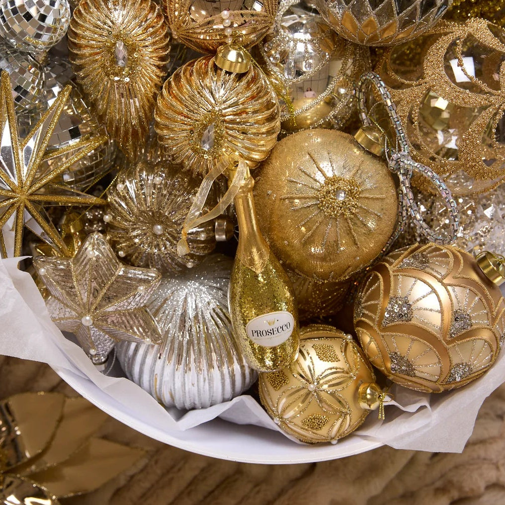 Gold Prosecco Bottle Decoration