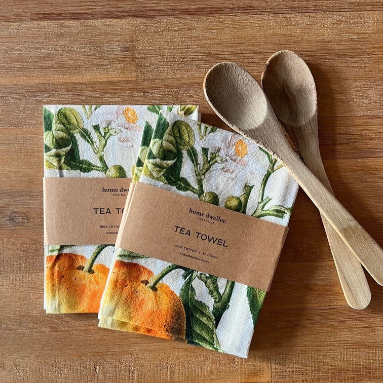 Orange Tea Towel