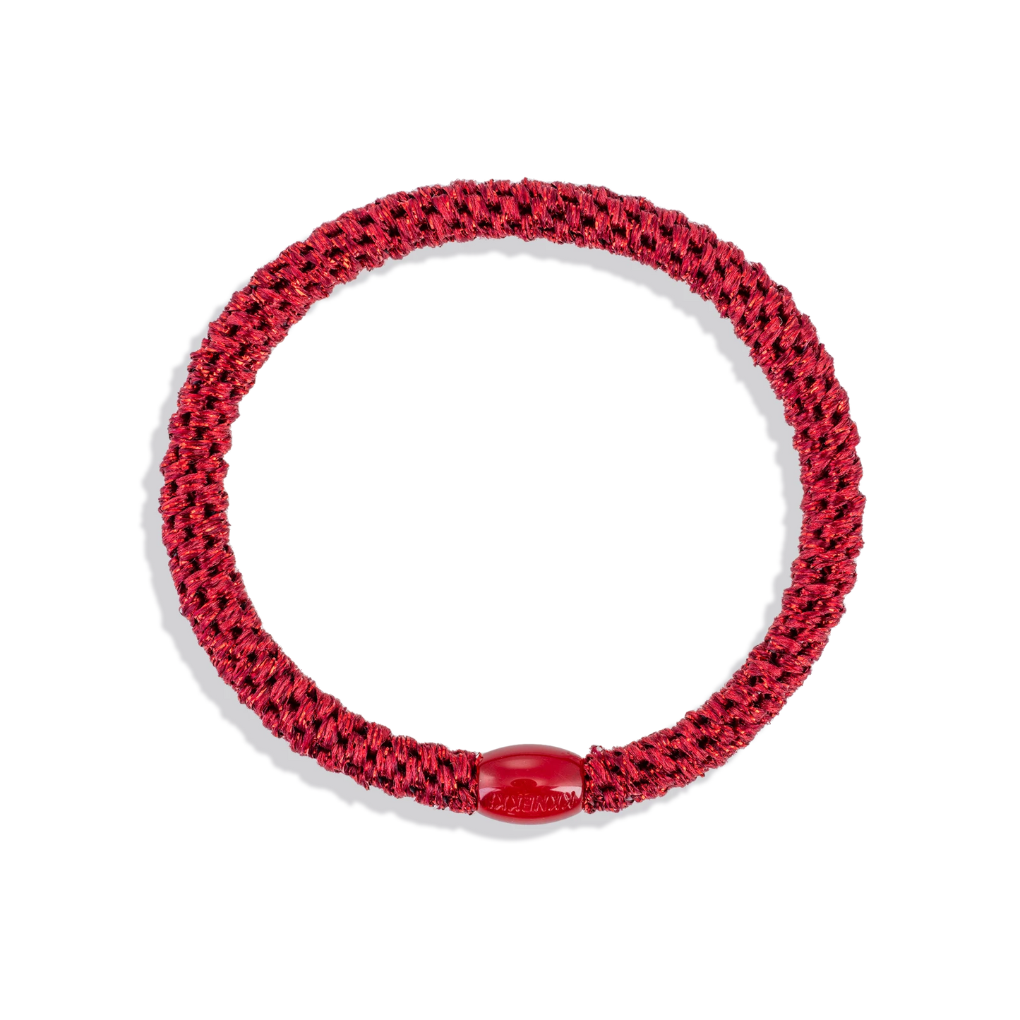 Light Bordeaux Glitter Slim KKNEKKI Hair Tie