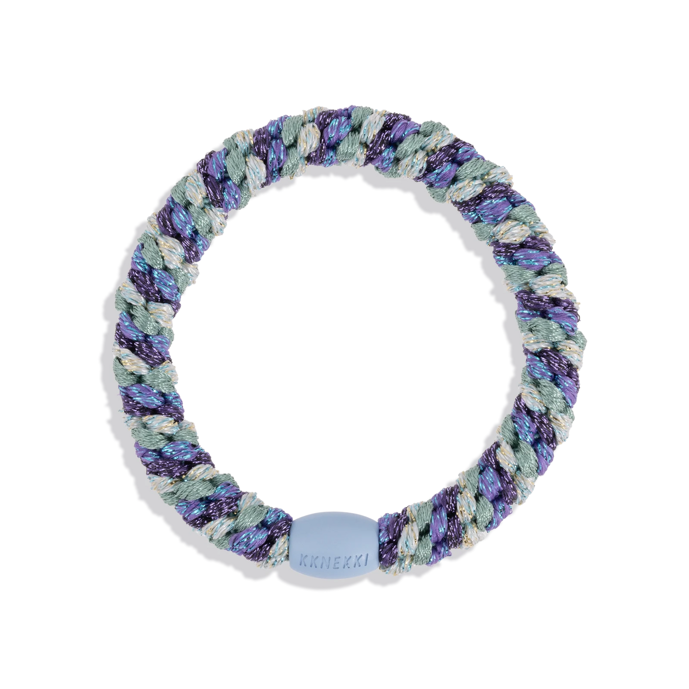 Mix Purple Faded Green Glitter KKNEKKI Hair Tie