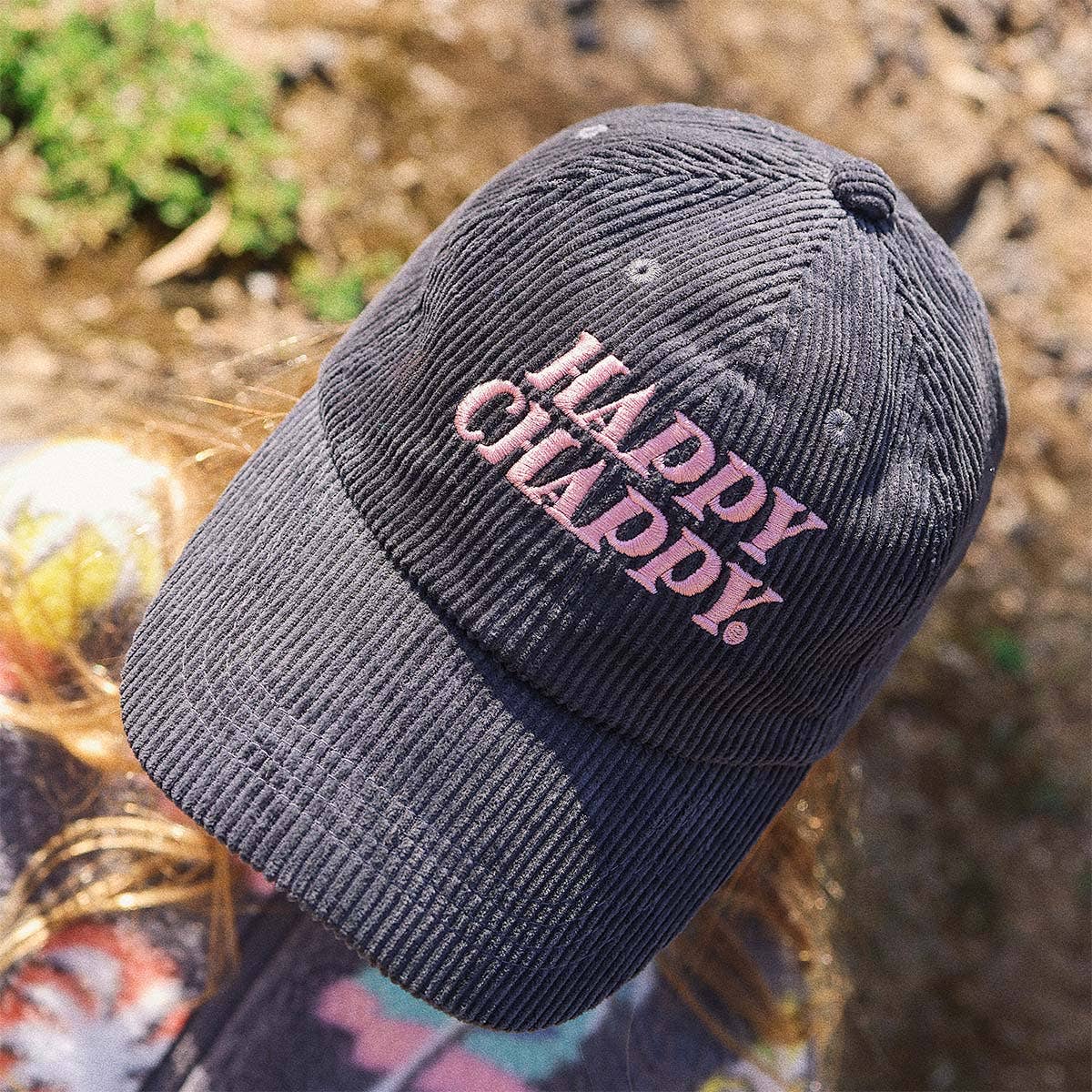 Happy Chappy Kids Cord Cap Carbon