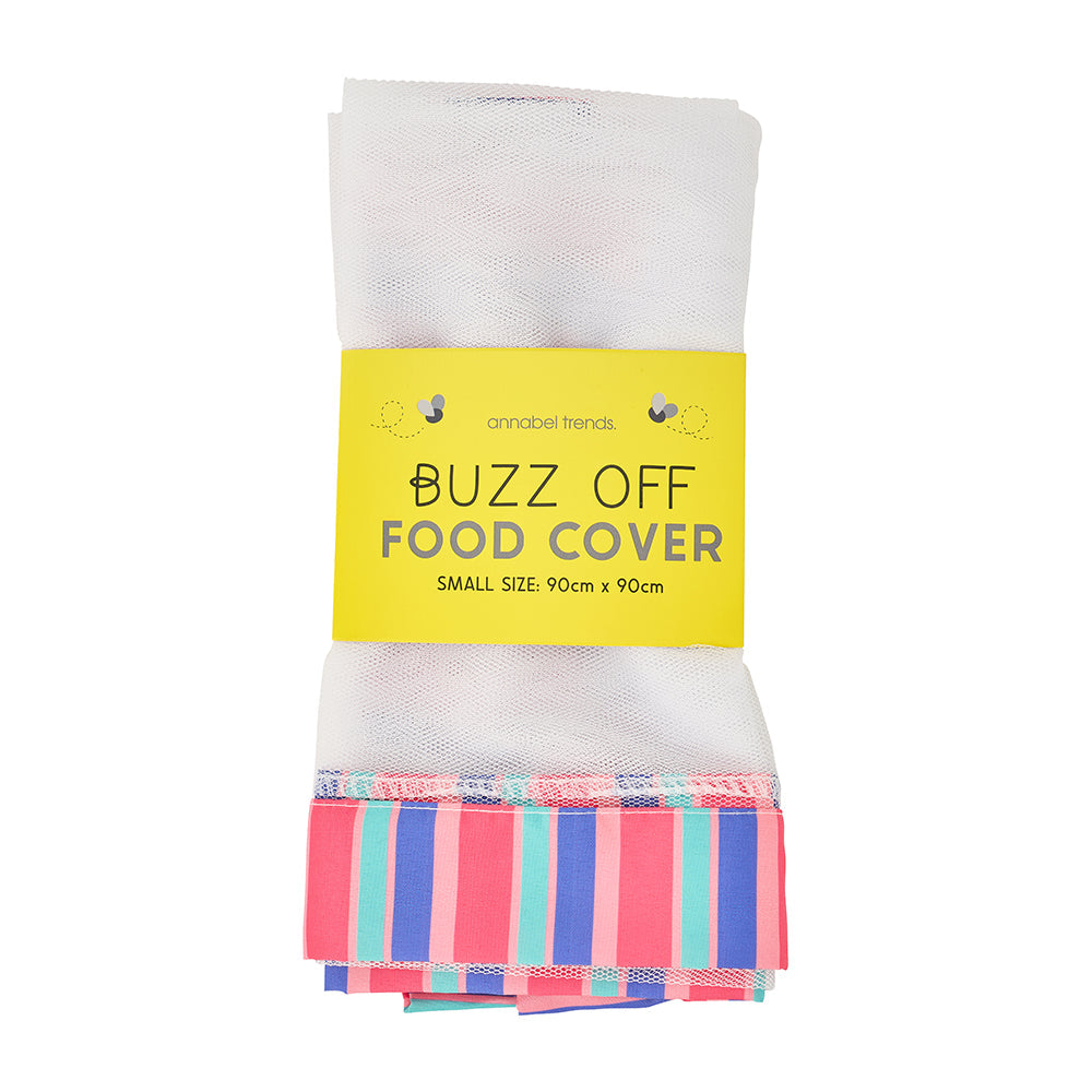 Buzz Off Food Cover Holiday Stripe