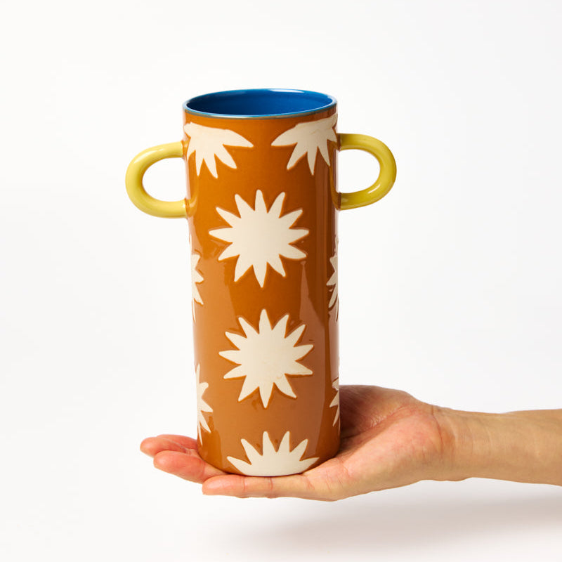Griffe Tall Vase Mustard Star