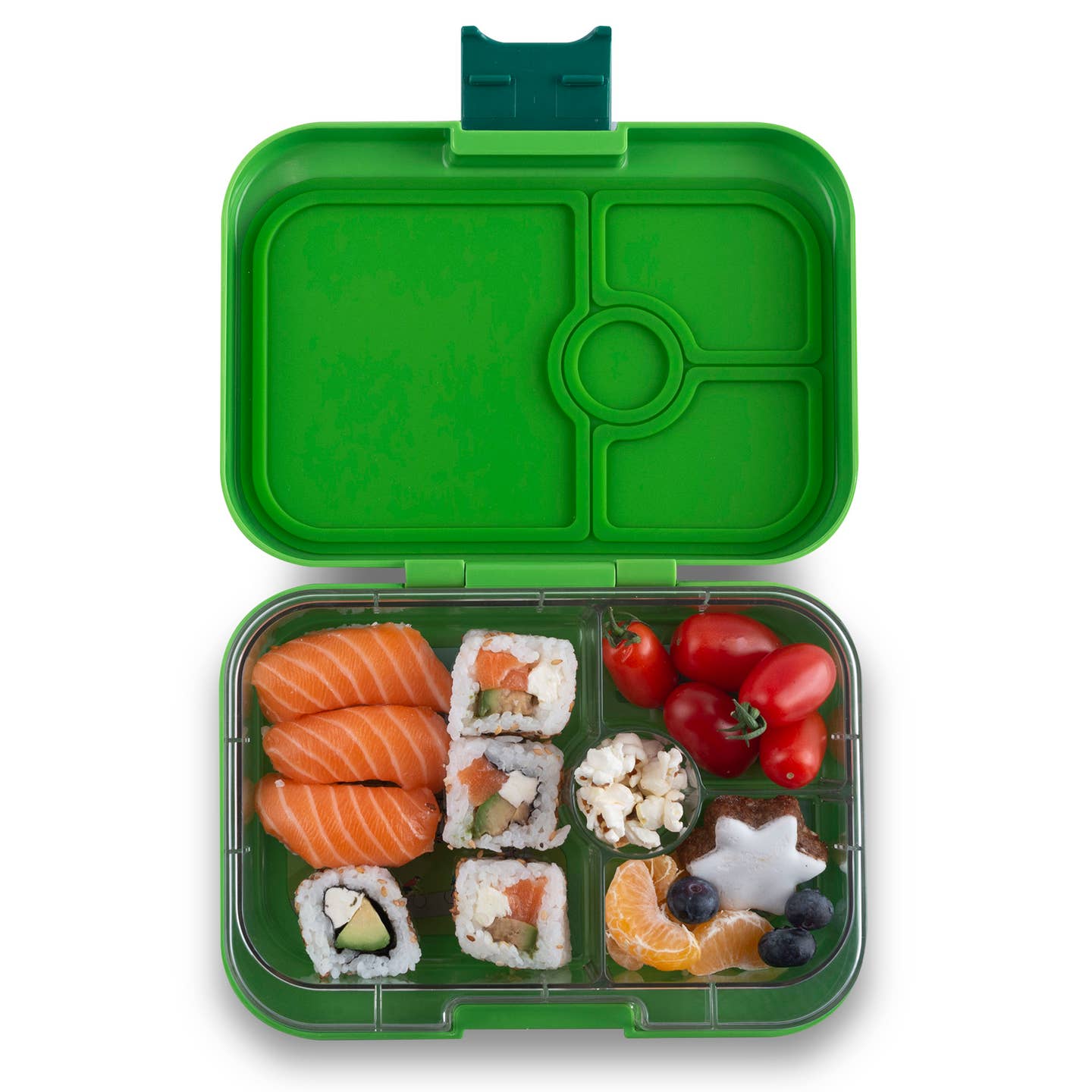 Yumbox Panino 4 Compartment Bento Box Green Dino