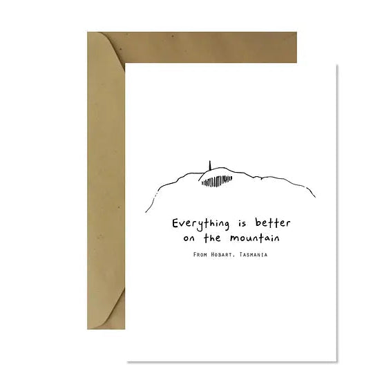 Better On The Mountain Greeting Card
