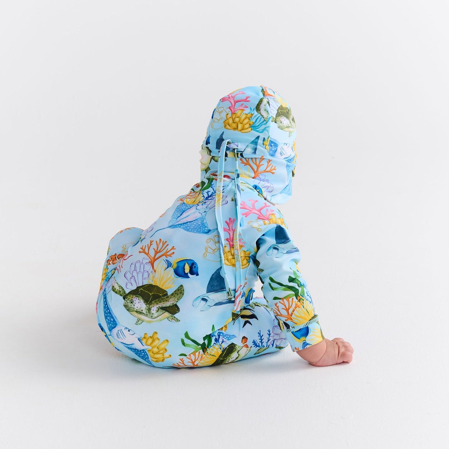 Reef Life Baby Long Sleeve Zip Baby Bathers