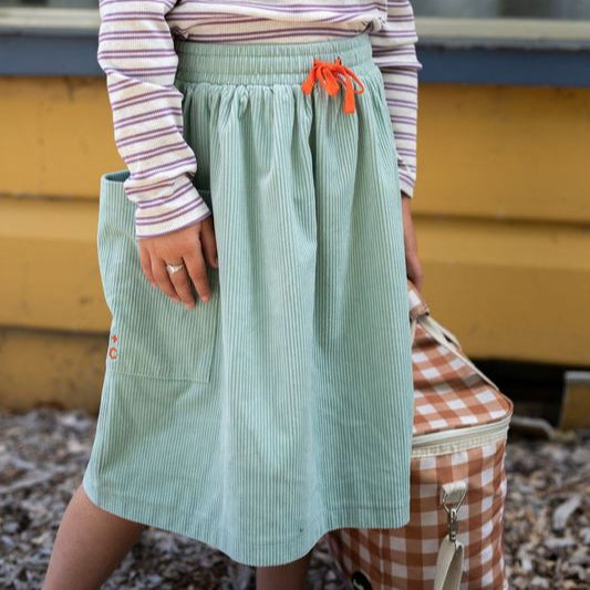 Glacier Corduroy Willow Midi Skirt