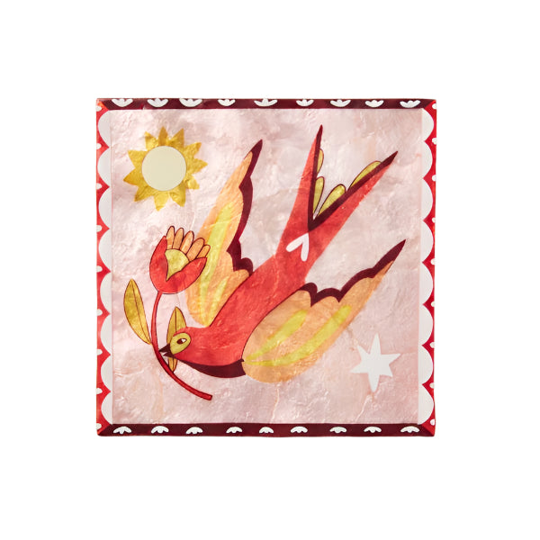 Gardienne Bird Pink Wall Art