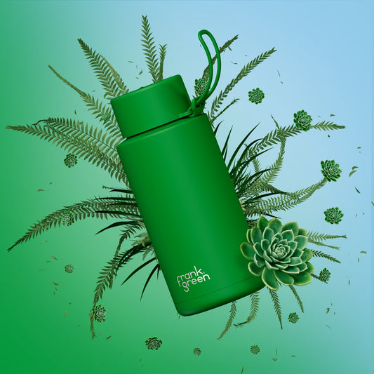 Ceramic Reusable Bottle - Evergreen