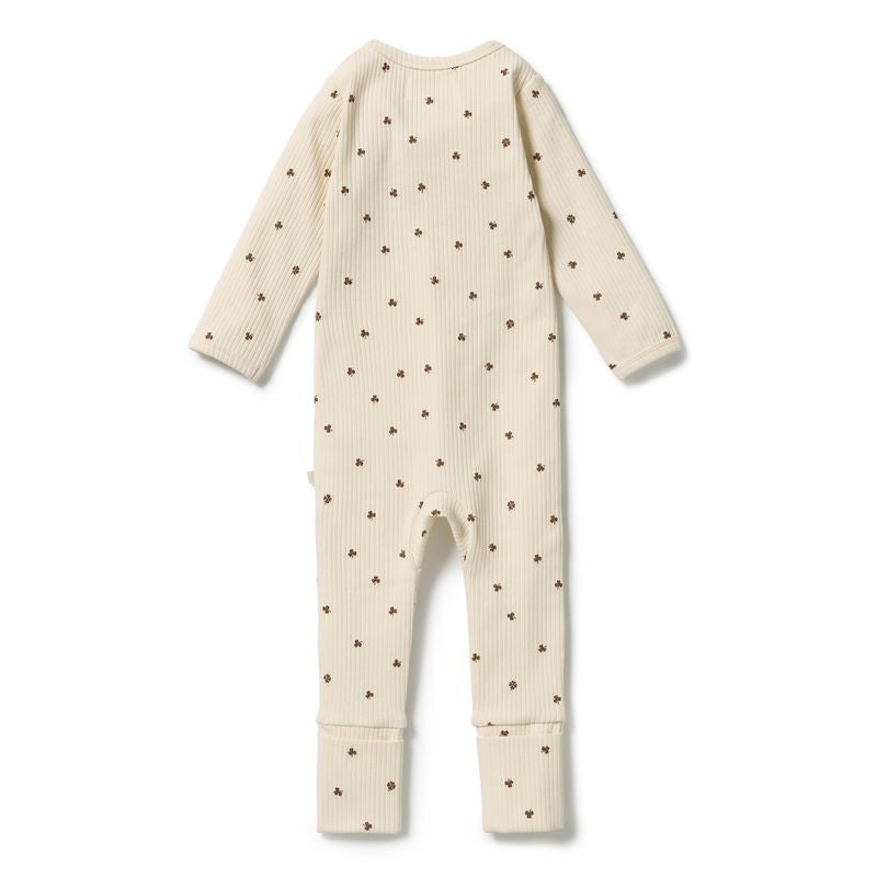 My Lucky Charm Organic Zipsuit with Feet