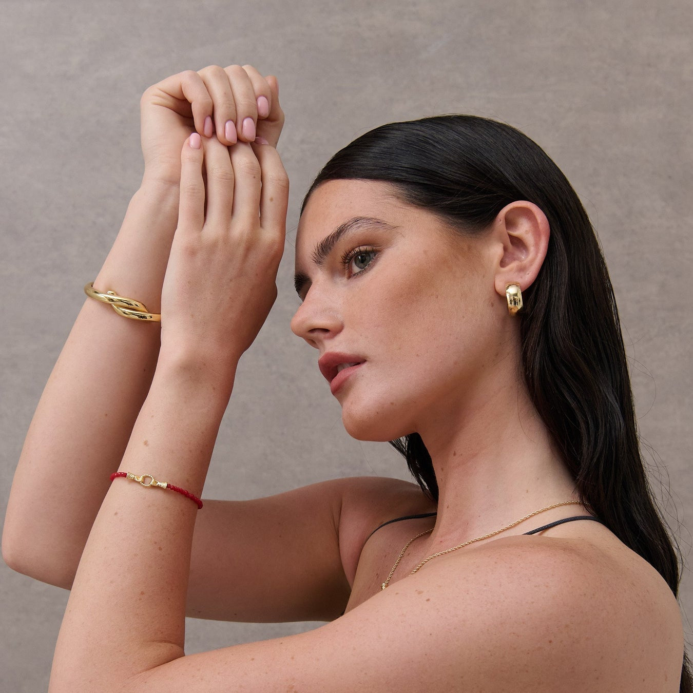 Harry 18K Gold Plated Red Bracelet