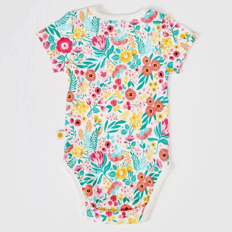Native Botanical Short Sleeve Bodysuit