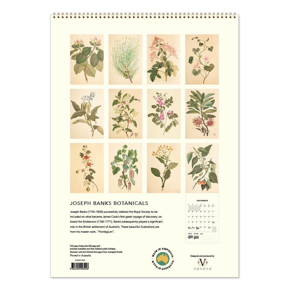 Joseph Banks Botanicals 2027 Calendar