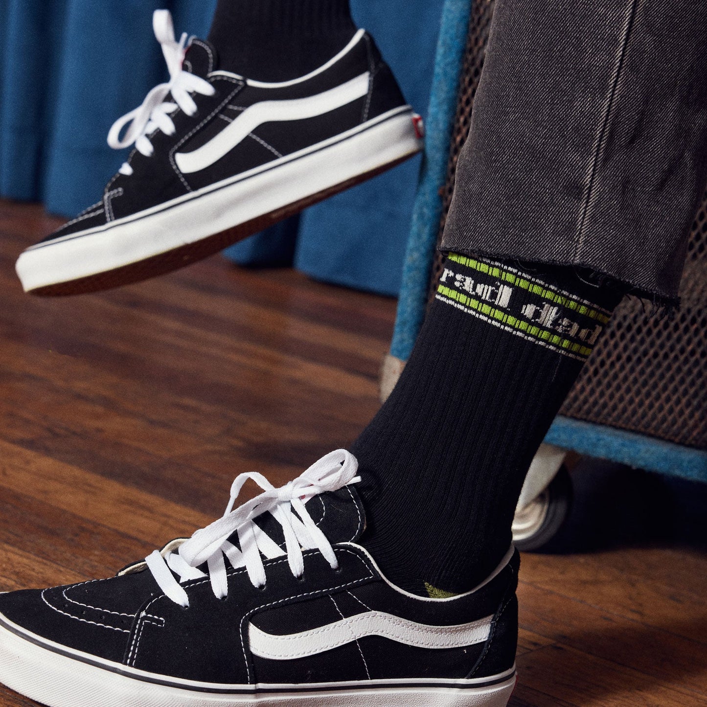 Rad Dad Lime Organic Cotton Crew Socks