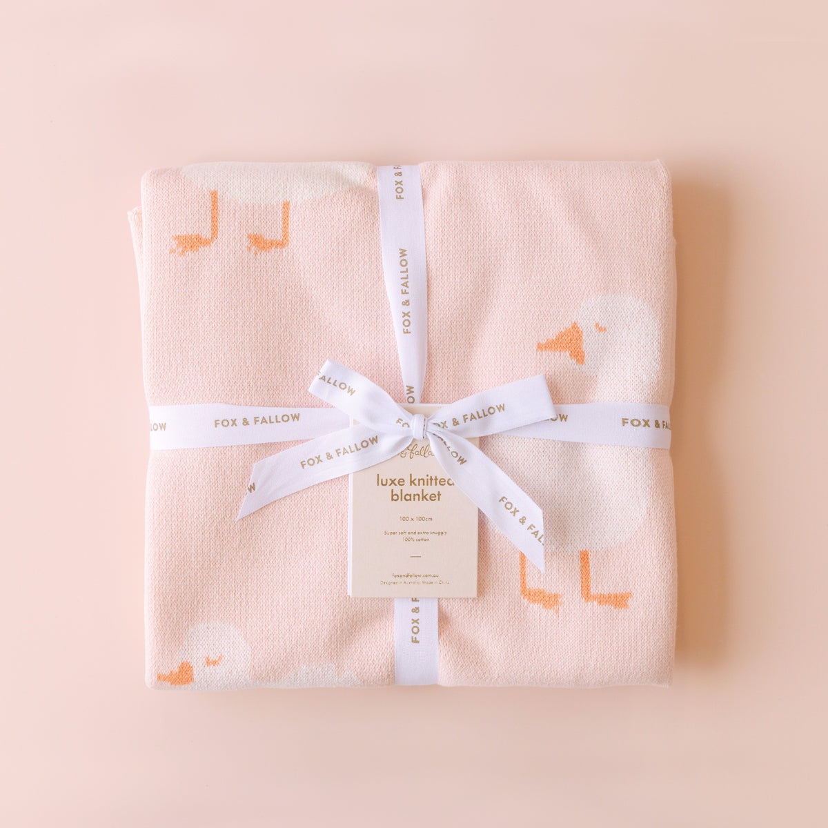 Pink Ducks Blanket