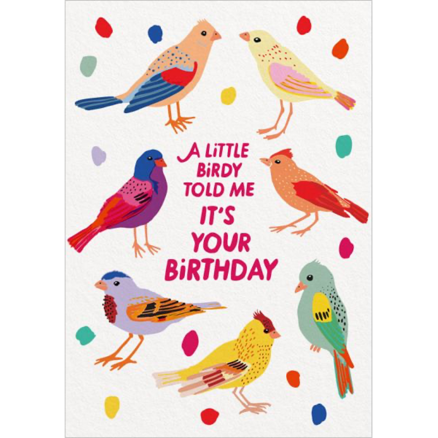 Birdies Birthday Greeting Card