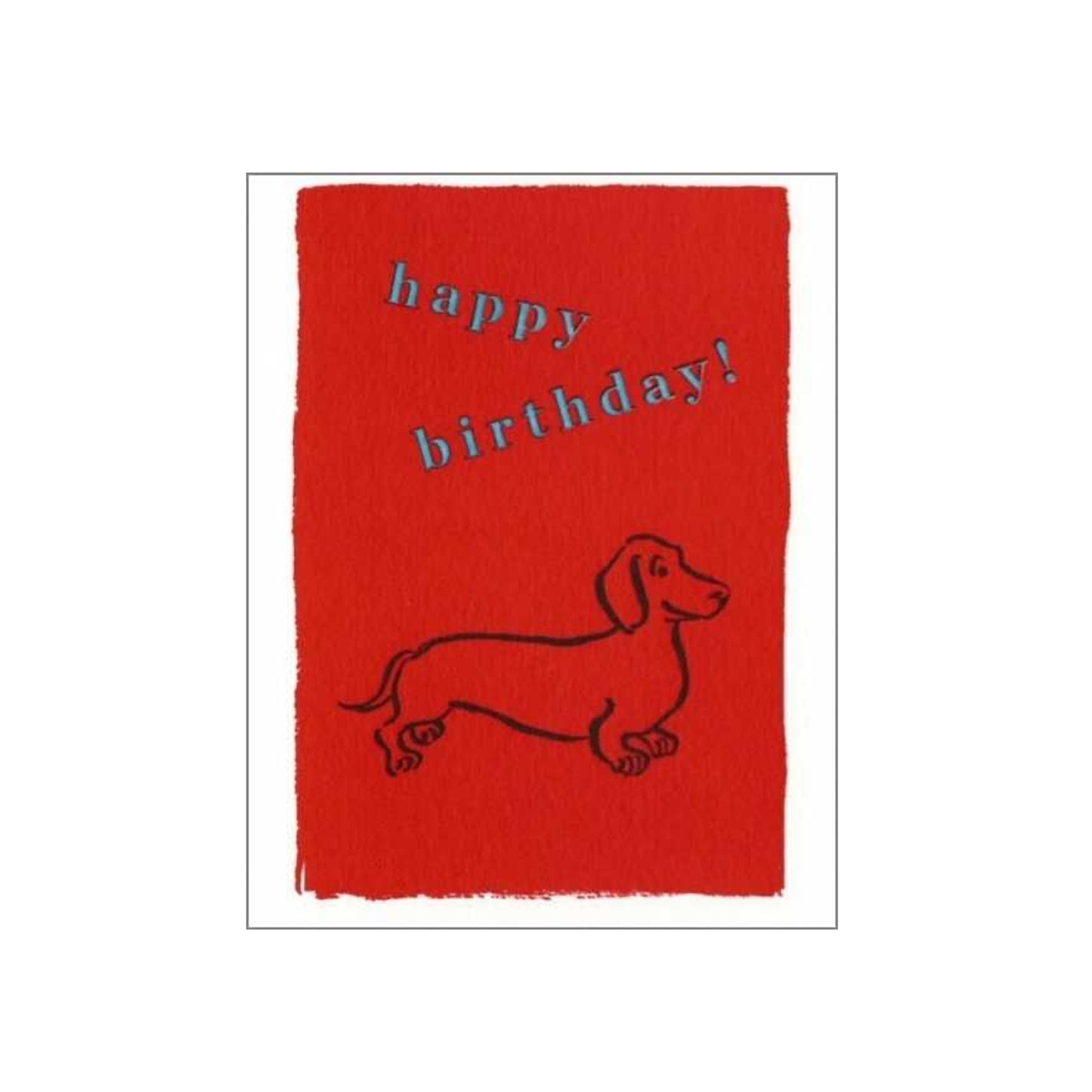 Happy Birthday Dog Mini Greeting Card