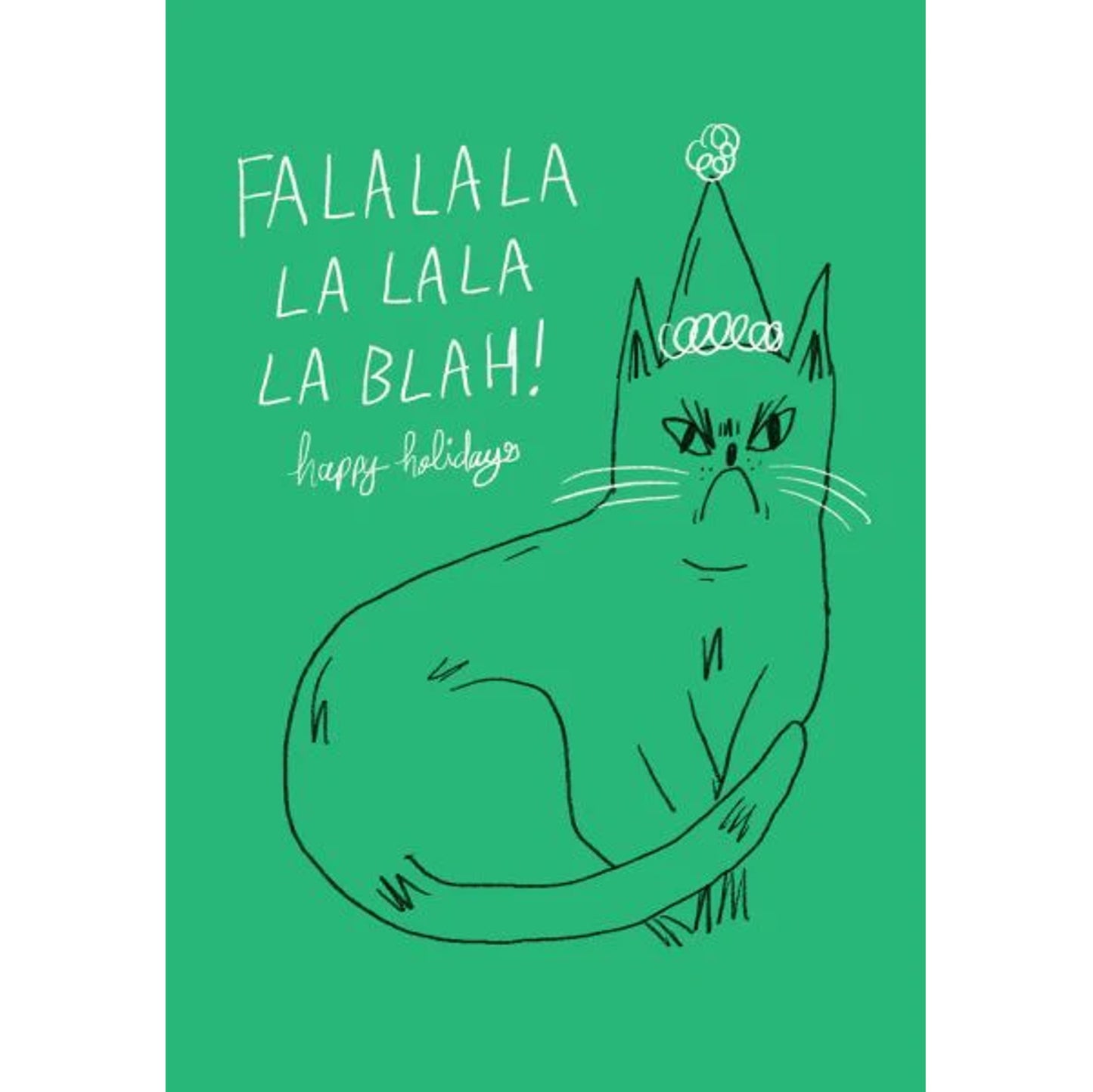 Falalala Blah Greeting Card