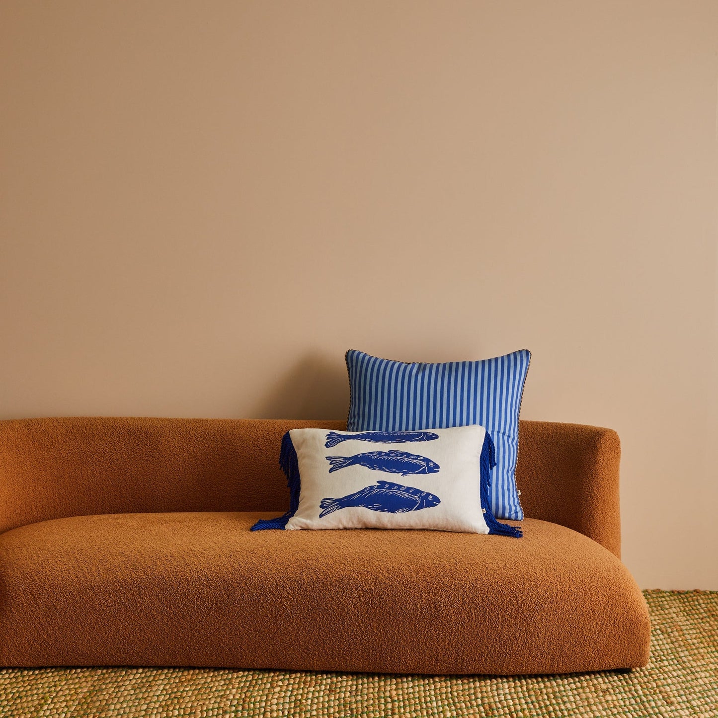 Sardines Blue  Cushion