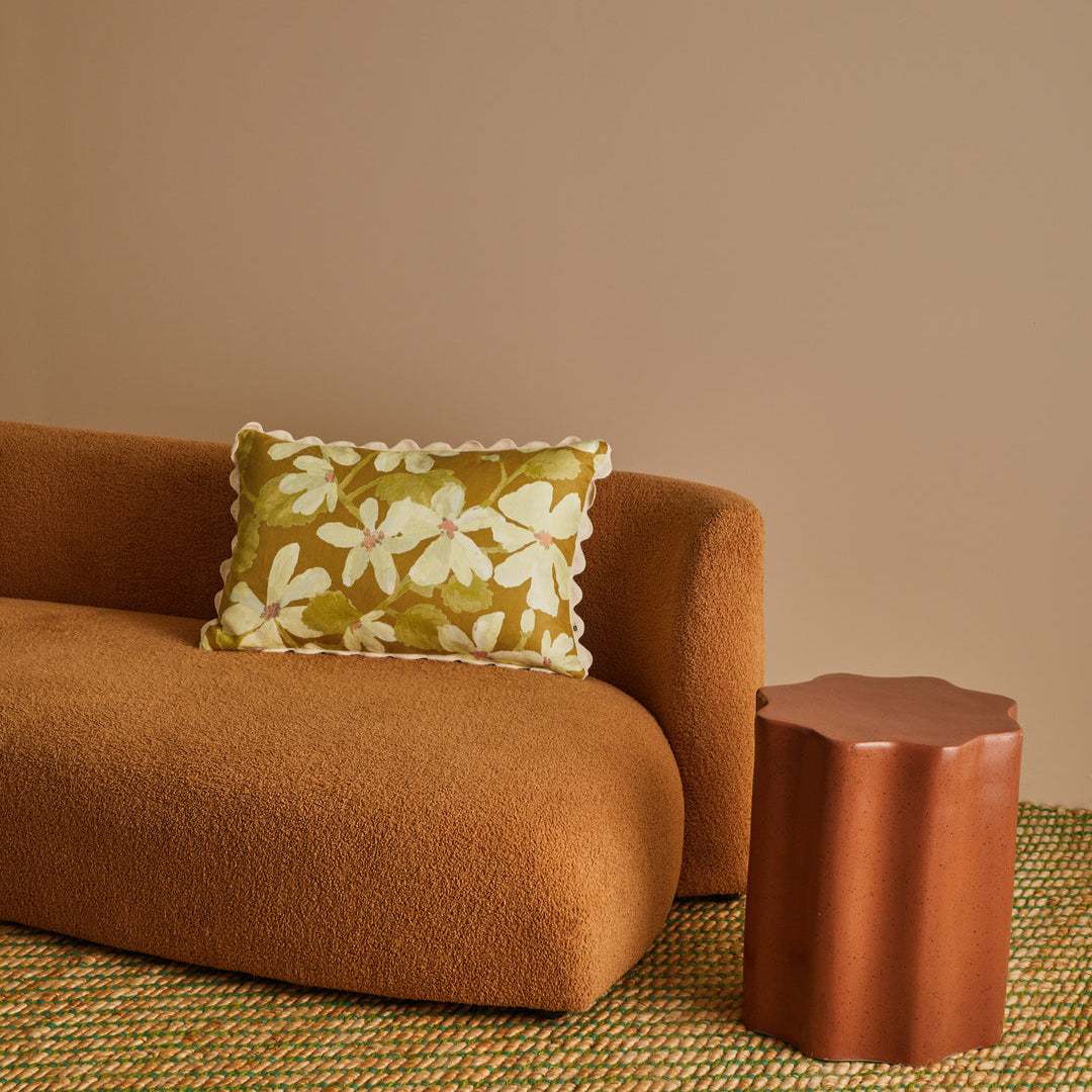 Violet Mustard Cushion