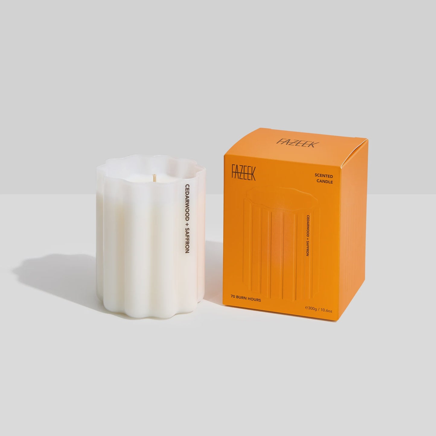 Cedarwood & Saffron Wave Candle