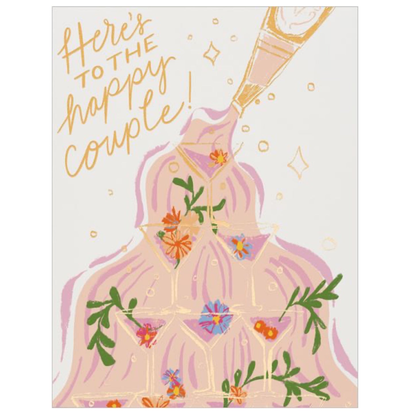 Champagne Fountain Greeting Card