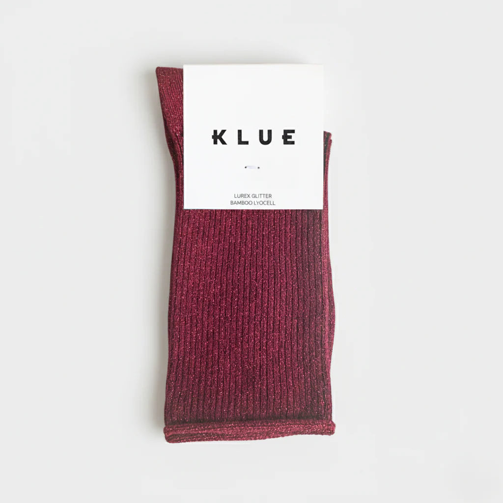 Cherry Glitter Lurex Socks