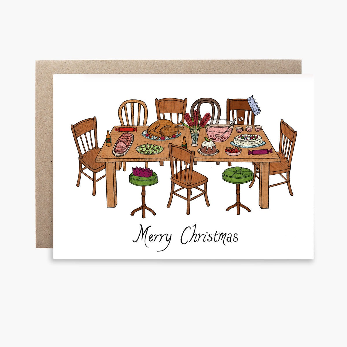 Christmas Lunch Greeting Card