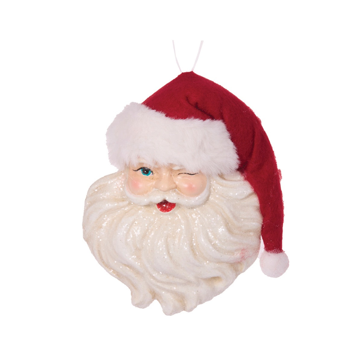Winking Santa Hanging Decoration