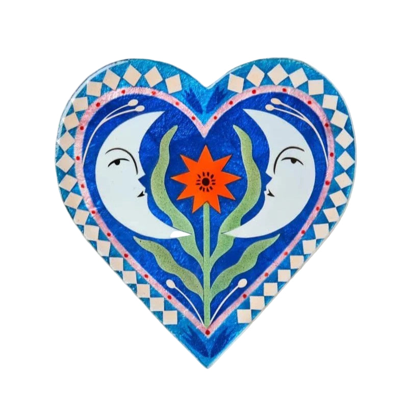 Fable Moon Blue Heart Wall Art
