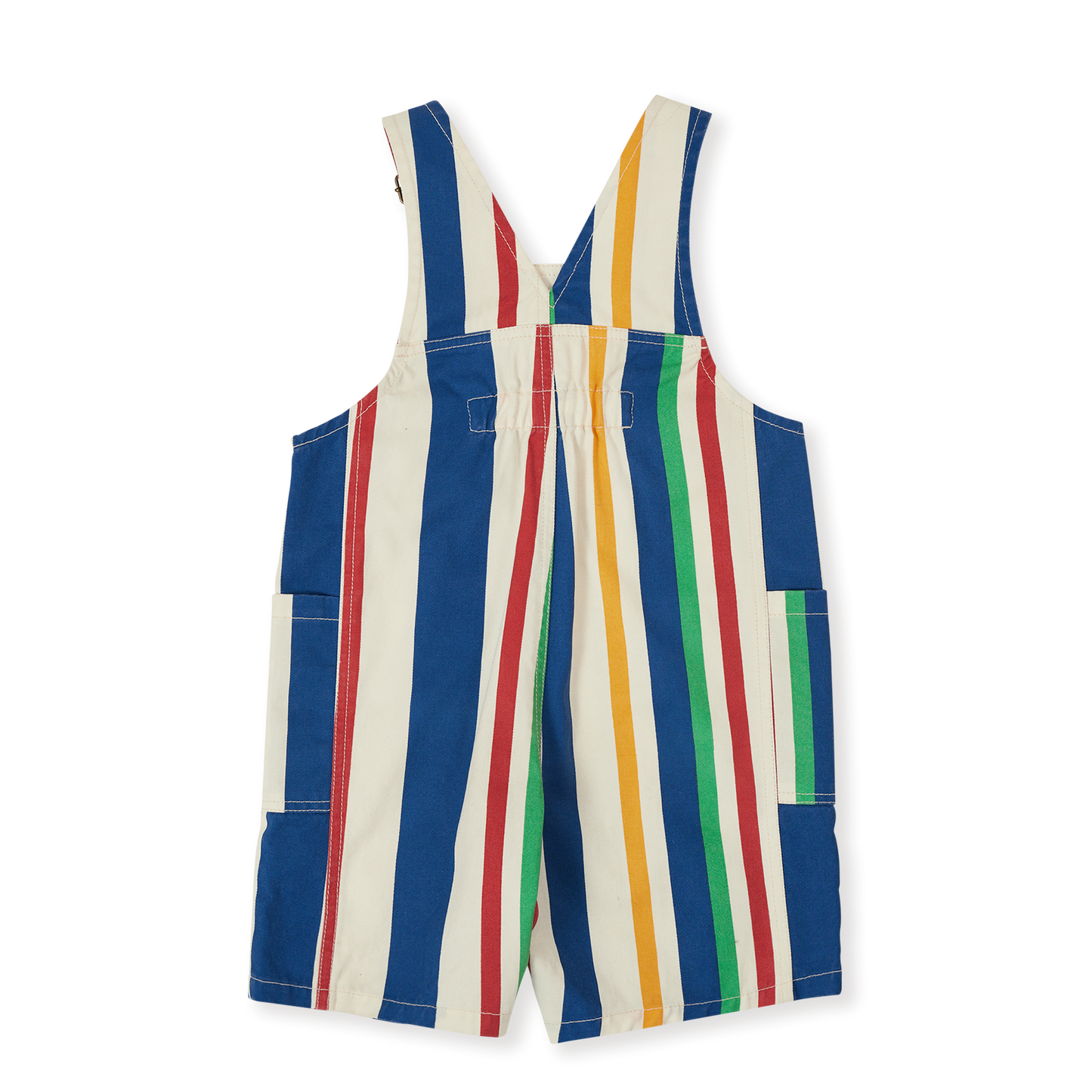 90's Bold Stripe James Denim Pocket Baby Overalls