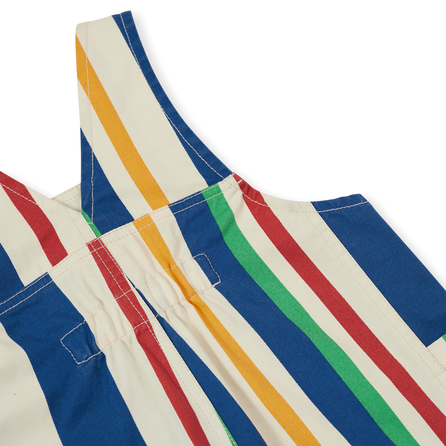 90's Bold Stripe James Denim Pocket Baby Overalls