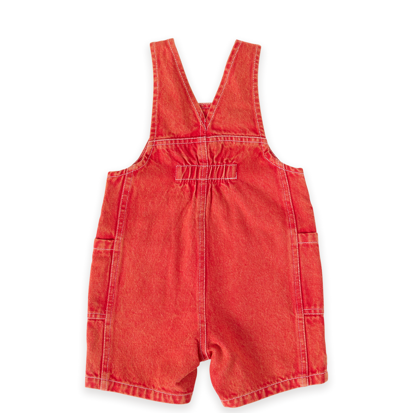 James Vintage Washed Denim Pocket Kids Overalls