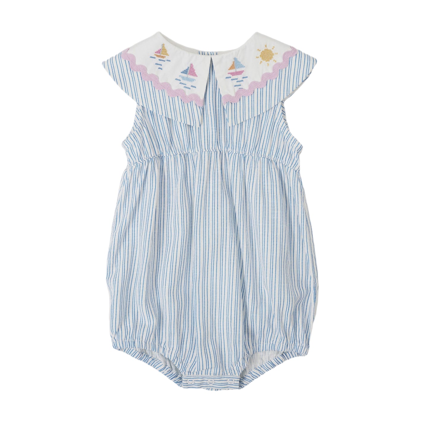 Sailor Stripe Ava Collared Romper