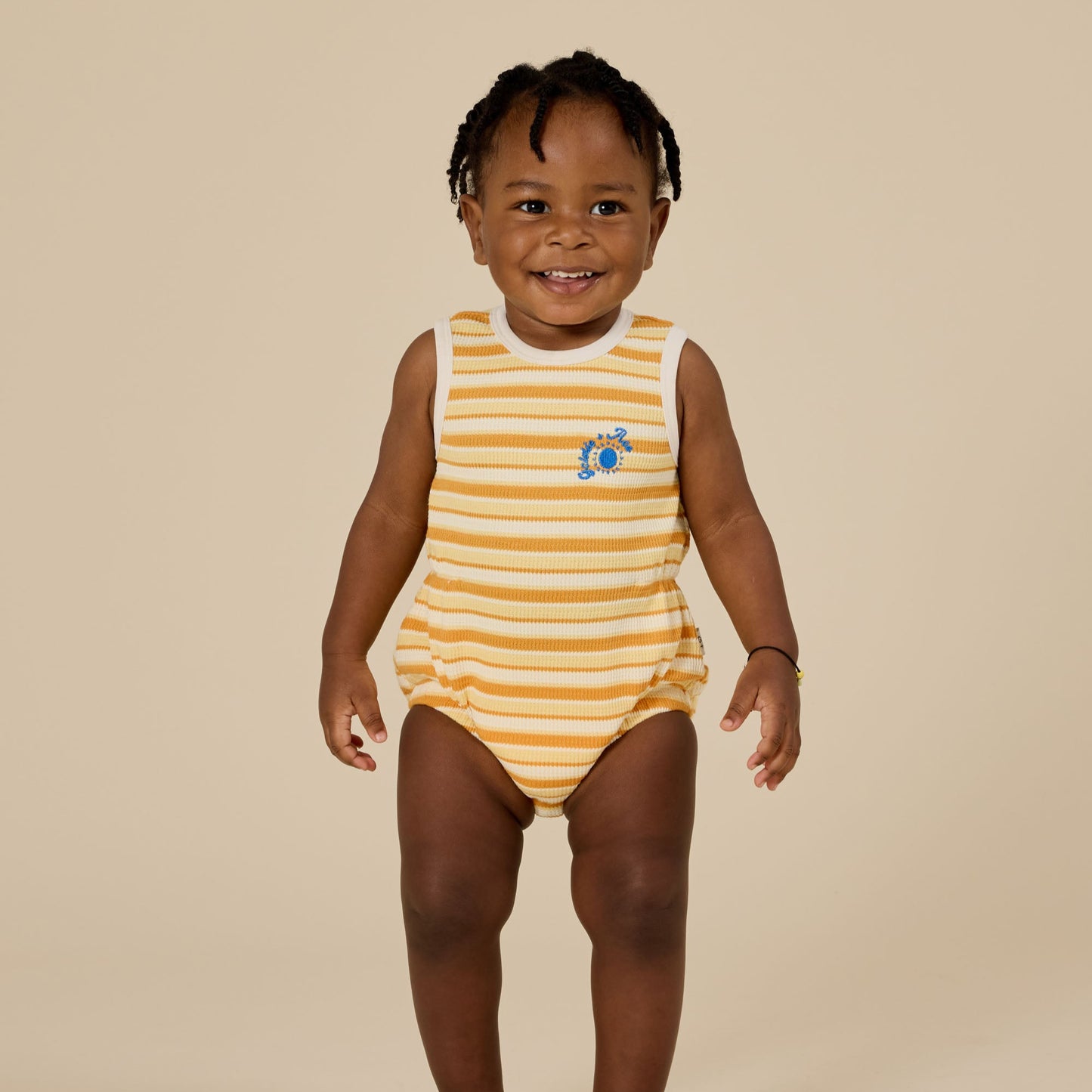 Sunshine Stripe Bubble Romper