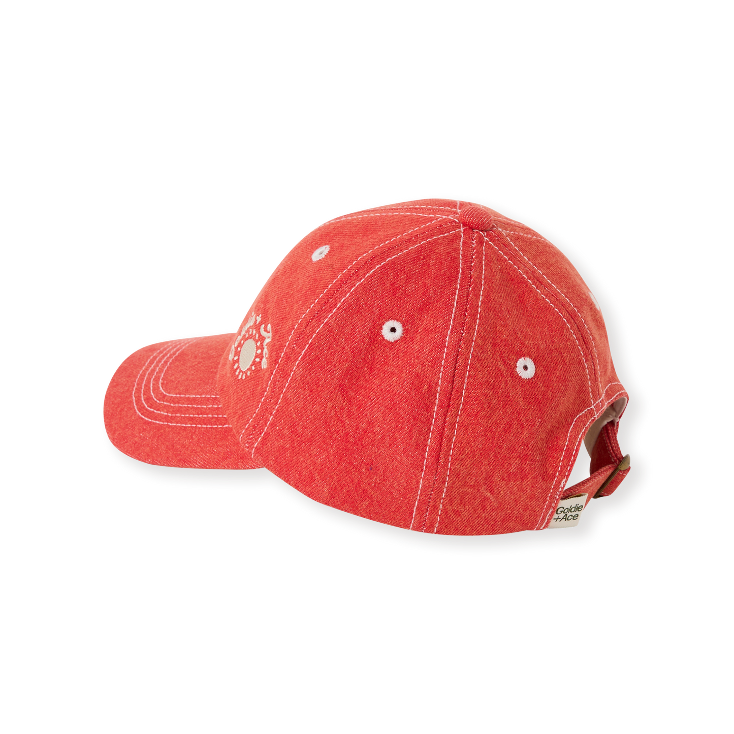 Tate Embroidered Denim Cap