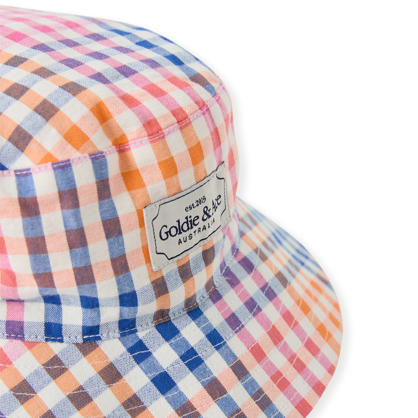 Rainbow Gingham Bucket Hat