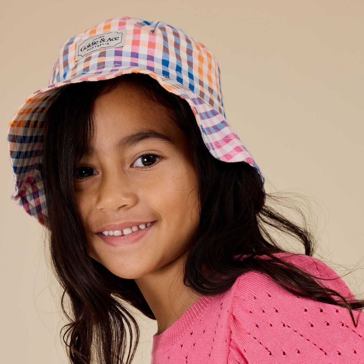 Rainbow Gingham Bucket Hat