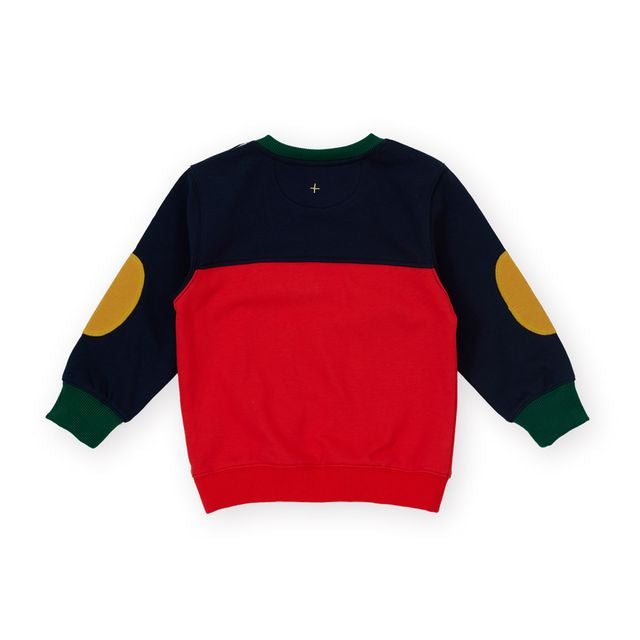Colour Block Pocket Sweater