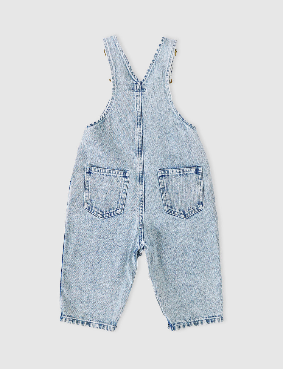 Austin Vintage Wash Kids Denim Overalls