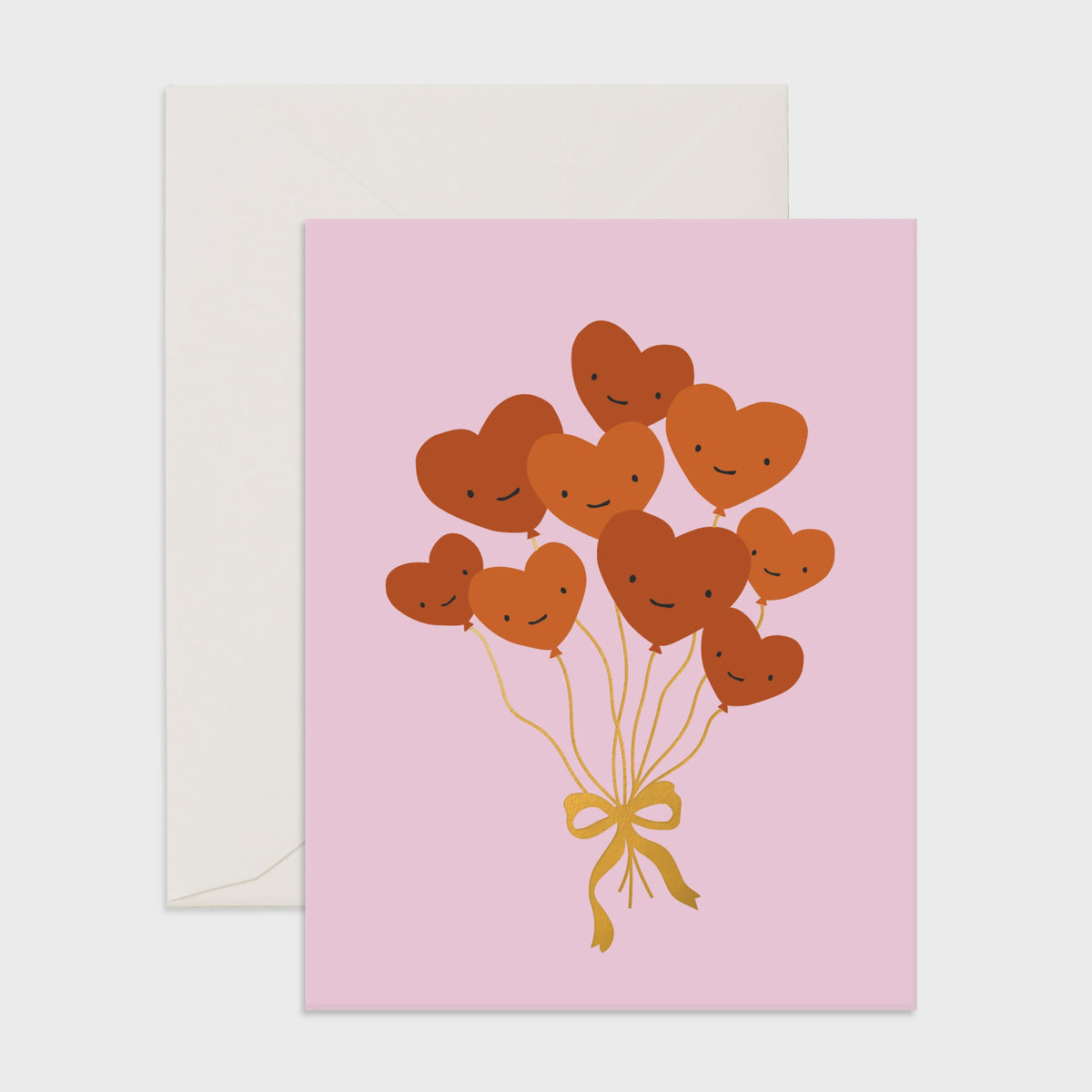 Heart Balloon Bouquet Greeting Card