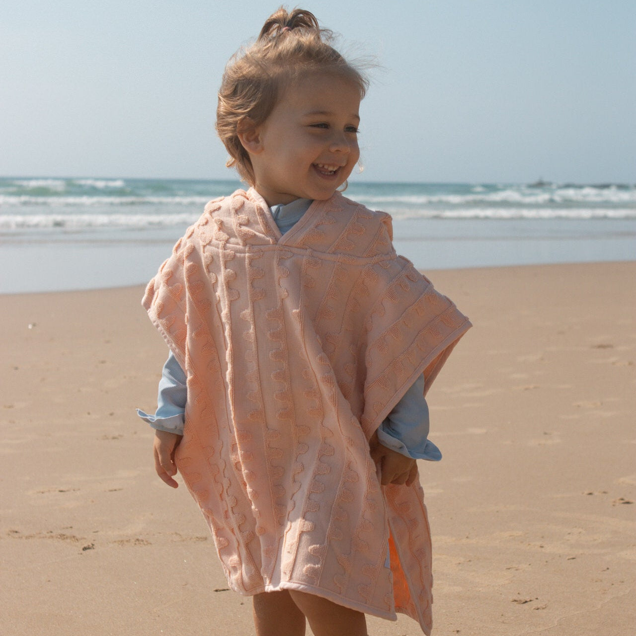 Peachy Terry Towelling Flow Poncho