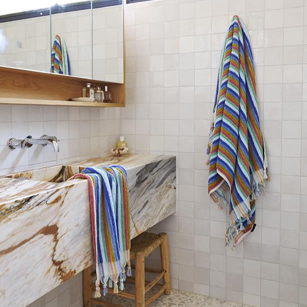 Madeira Stripe Turkish Bath Towel