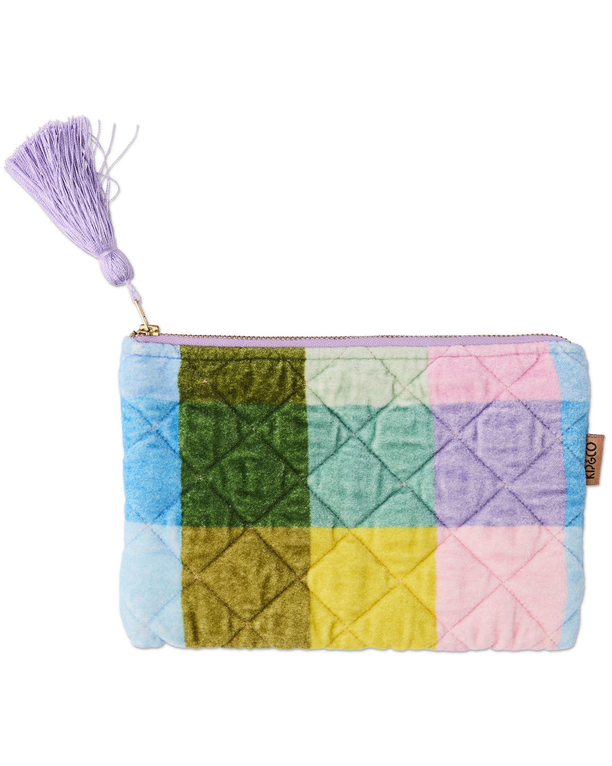 Sorbet Tartan Velvet Cosmetics Purse