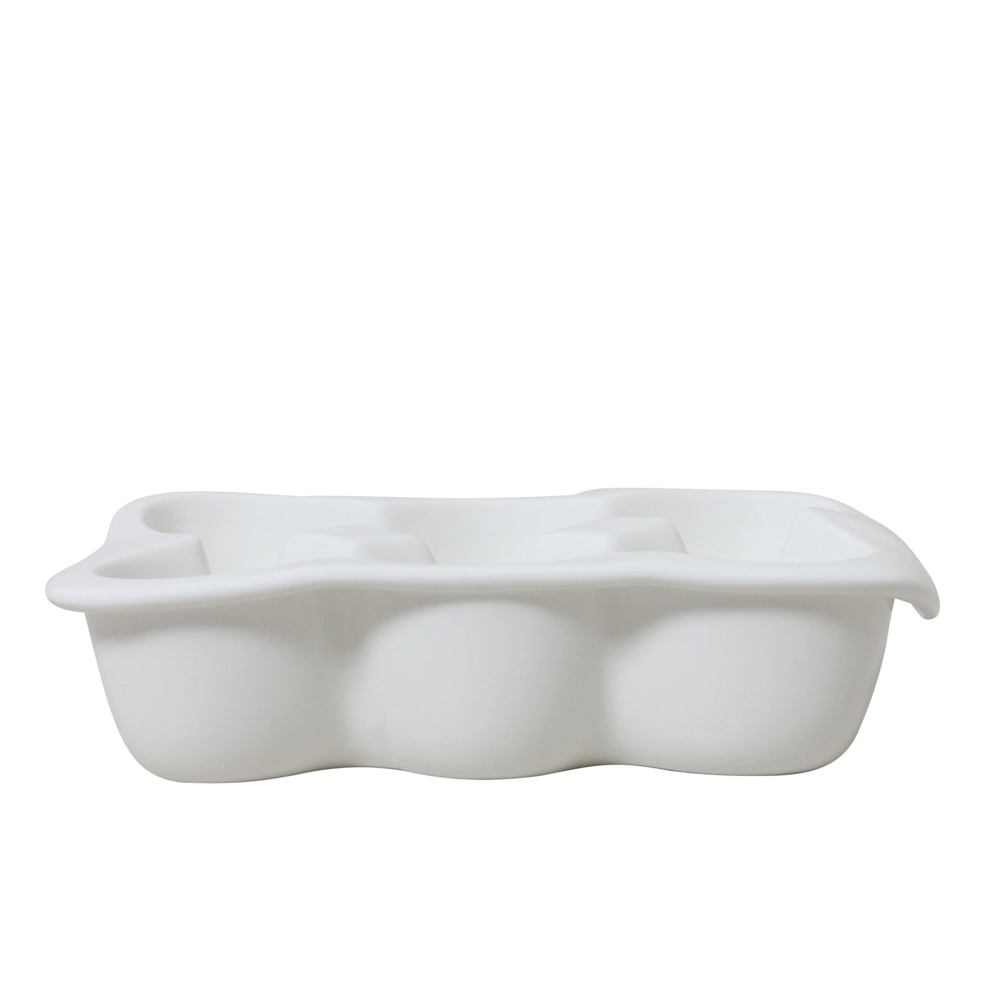 At Home White Egg Crate 6 Cup