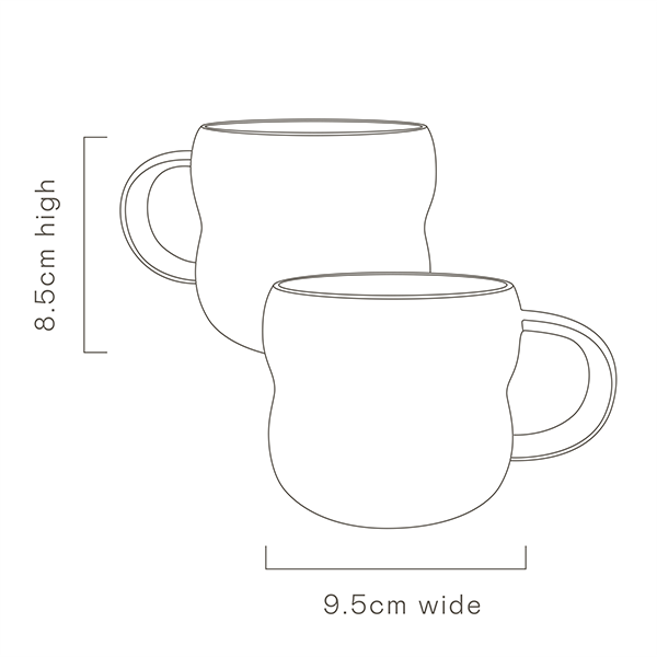 Desert Pea Bushland Mugs Set of 2