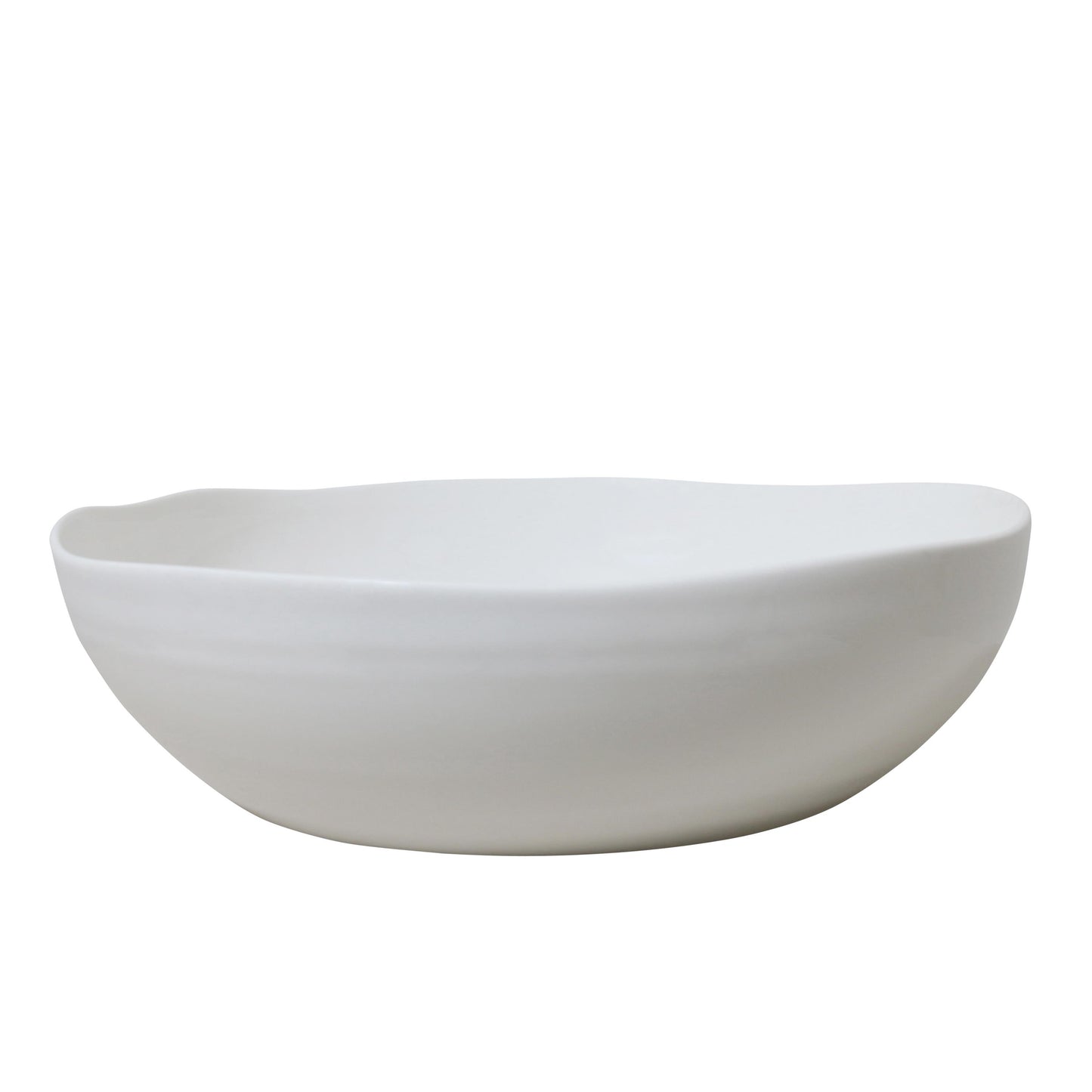 At Home White Serving Bowl
