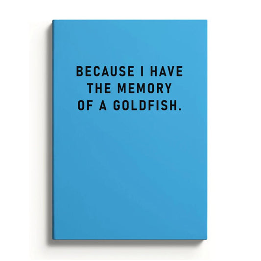 Memory of a Goldfish A5 Soft Cover Notebook