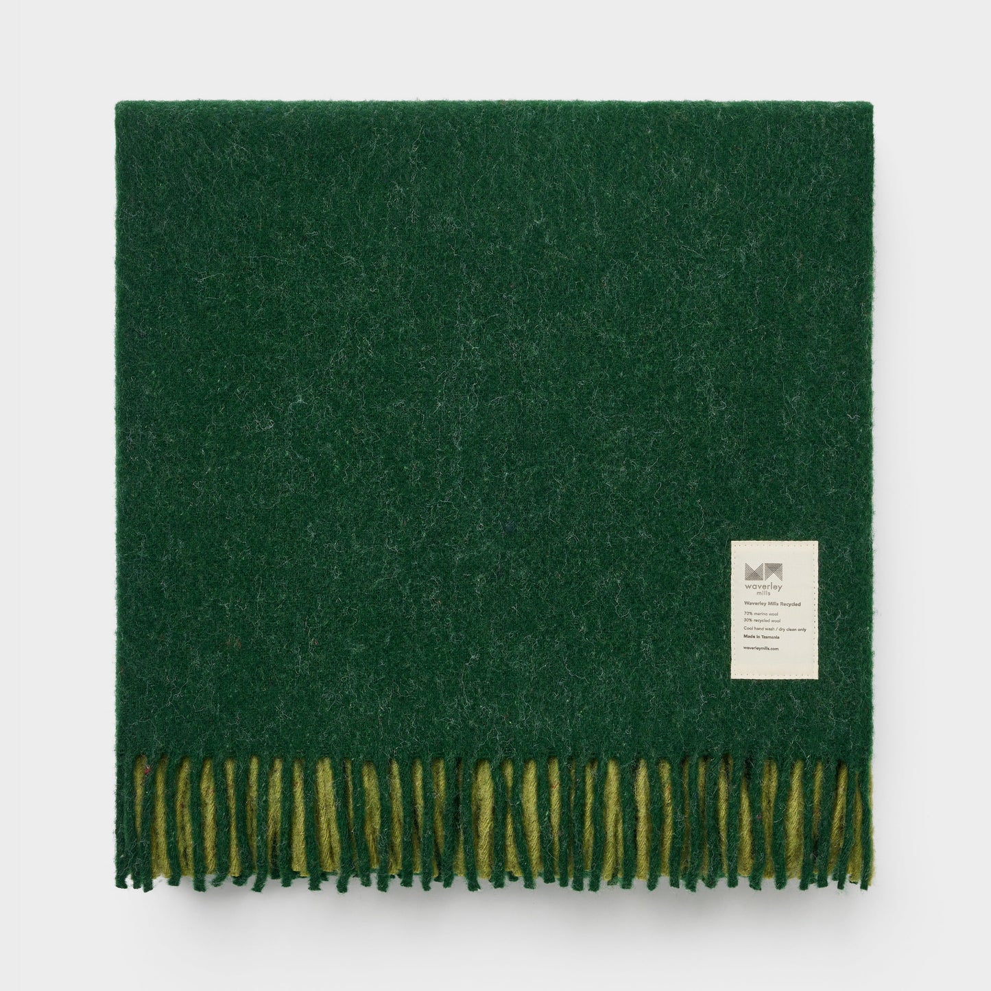 Horizon Moss Recycled Wool Throw