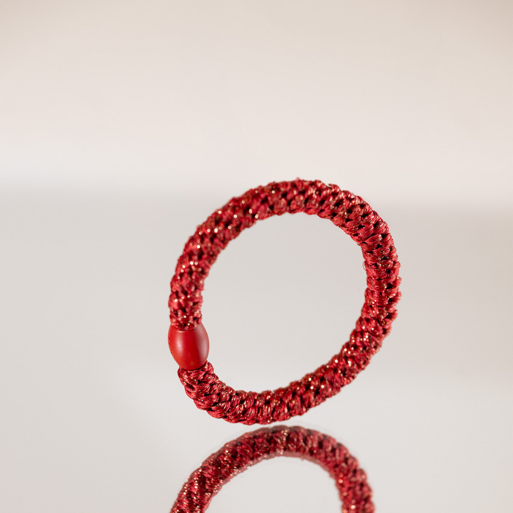 Holiday Red KKNEKKI Hair Tie